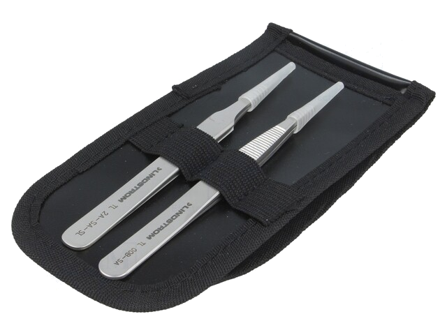 Set: pincetten; universeel; 2st; Type pincet: recht