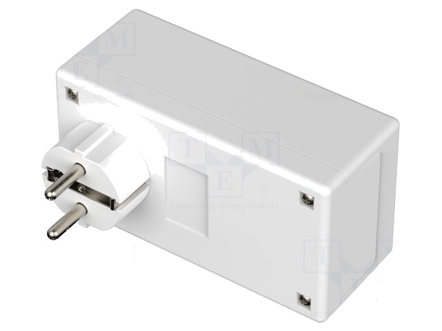 Behuizing: voor voedingseenheid; X: 65mm; Y: 120mm; Z: 50mm; wit