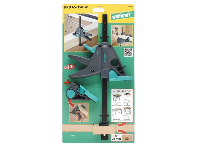 Klem voor tafels; Klembereik: max.150mm; D: 65mm