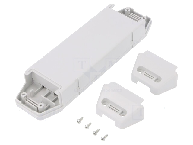 Behuizing: voor voedingseenheid; X: 44mm; Y: 163mm; Z: 24mm; ABS