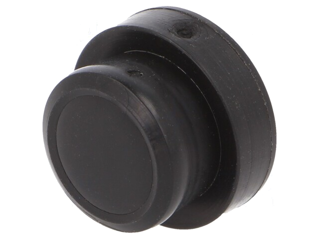 12mm; afdekdopje; Mat: elastomeer; Seal Plug DS; zwart; -20÷80°C