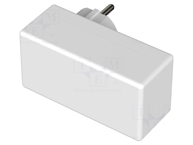 Behuizing: voor voedingseenheid; X: 50mm; Y: 100mm; Z: 40mm; wit
