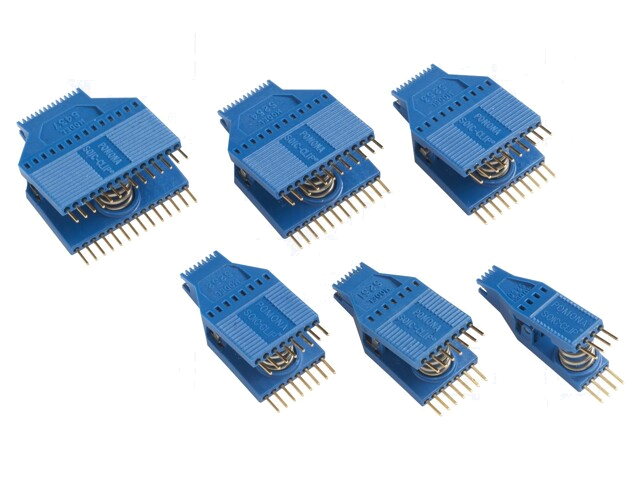 Meetclipsset; Gebruik: SOIC,SOJ; 190,5x101,6mm; 6st.