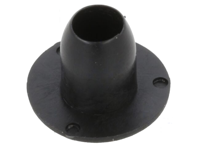 Afsluitdopje; H: 7mm; indrukken; Flensdiam: 11mm; zwart; LDPE
