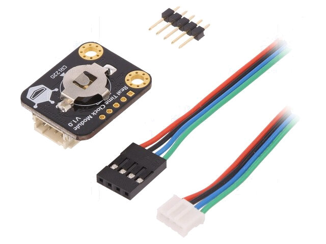 Module: RTC; DS1307; I2C; 5VDC; Set: module,verbindingsdraden