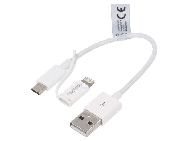 Kabel; 150mm; wit