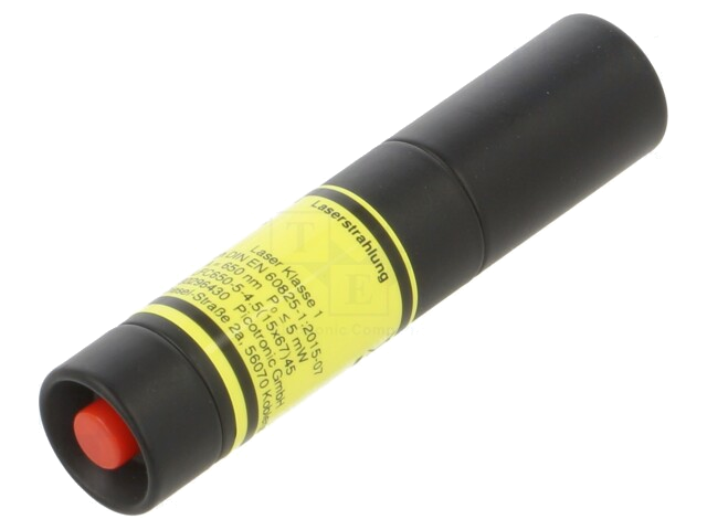 Module: laser; 5mW; rood; kruis; 650nm; 2,7÷4,5VDC; 10÷30mA; 45°