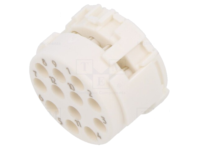 Connector: M23; contactinzetstuk; mannelijk; contactloos; PIN: 12