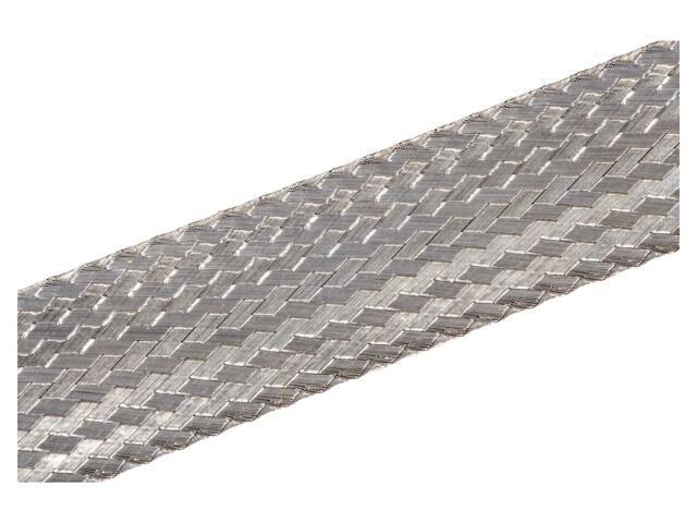 Vlechtwerk; tape; Thk: 1,52mm; W: 38,1mm; 150A; 3AWG; 100ft