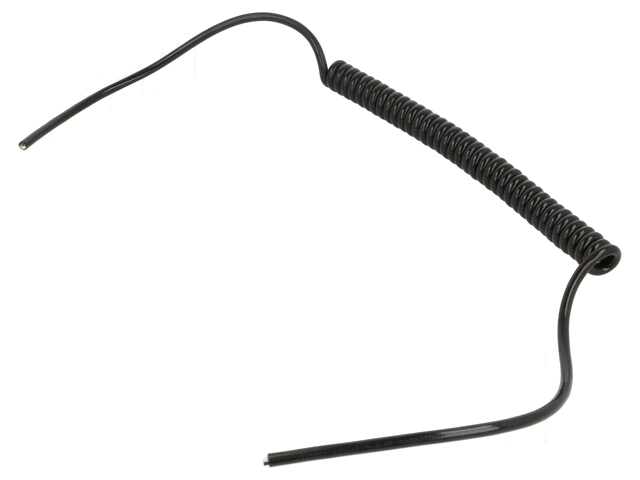 Leiding: spiraalvormig; 3x0,35mm2; niet-afgeschermd; PUR; zwart