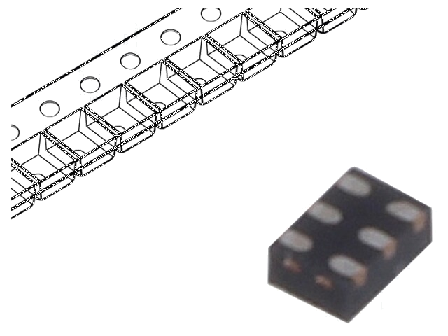 Diode: TVS netwerk; 6,1V; 3A; 30W; gezamenlijke anode; MicroQFN