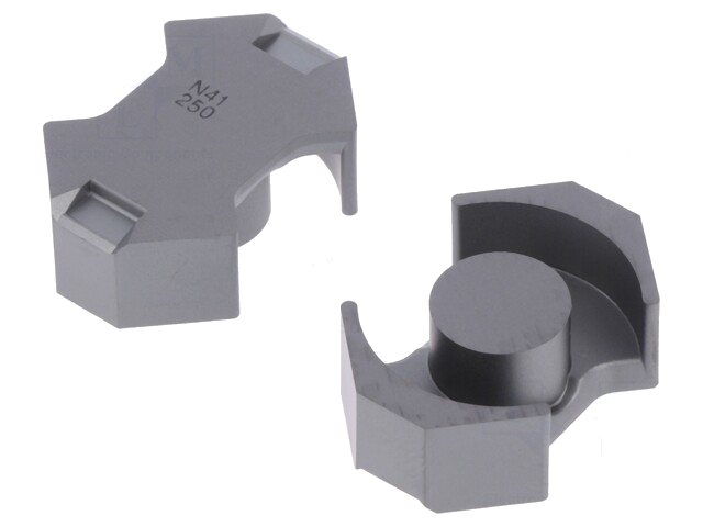 Hoofd: ferriets-; RM; N41; 250nH; 4310mm3; 98mm2; Permeabiliteit: 89