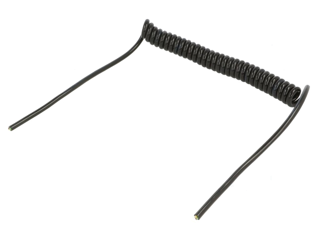 Leiding: spiraalvormig; 4x0,35mm2; niet-afgeschermd; PUR; zwart