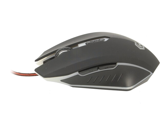 Optische muis; zwart,rood; USB A; bekabelde; 1,3m; Aant.knop: 6
