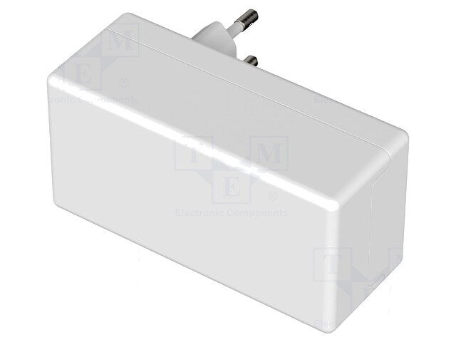 Behuizing: voor voedingseenheid; X: 50mm; Y: 100mm; Z: 40mm; wit