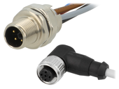 M12 connectors met kabel