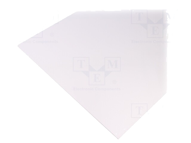 Vel; Afm: 498x1000mm; Thk: 3mm; wit; Productieproces: geëxtrudeerd