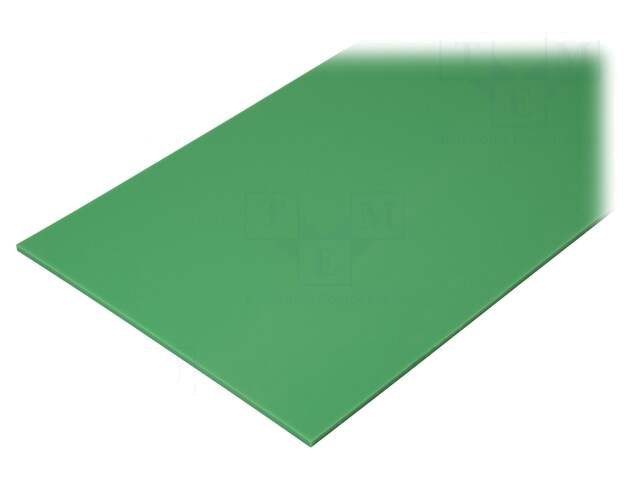 Vel; Afm: 497x1000mm; Thk: 20mm; groen; Productieproces: persen