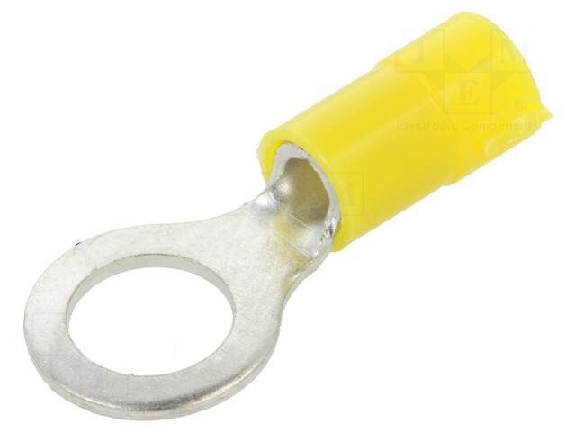 Uiteinde: oog; Ø: 8mm; 4÷6mm2; klemmen; voor draad; geïsoleerd; geel