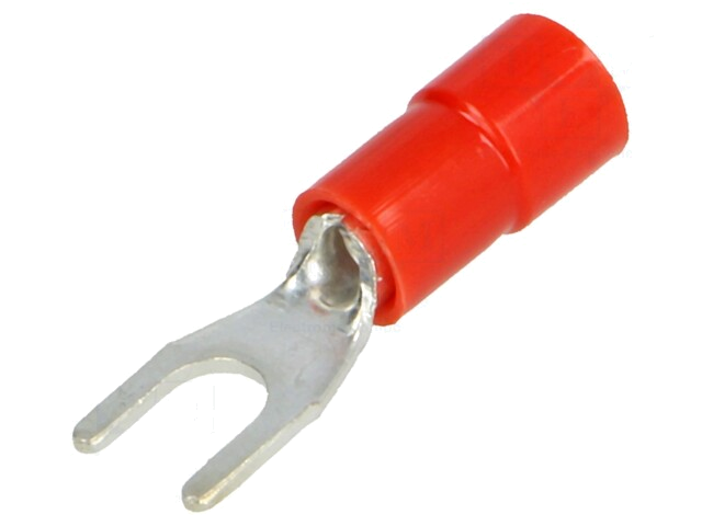 Uiteinde: vork; M3,5; Ø: 3,7mm; 0,25÷1,5mm2; klemmen; voor draad