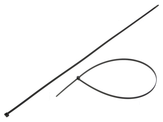 Kabelbinder; L: 760mm; W: 7,6mm; polyamide; 535N; zwart; Ømax: 225mm