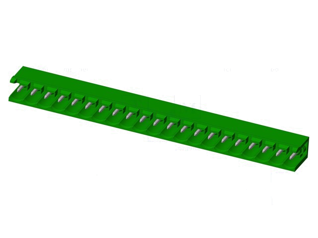 Connector: ontkoppelbare terminal strip; contact; mannelijk