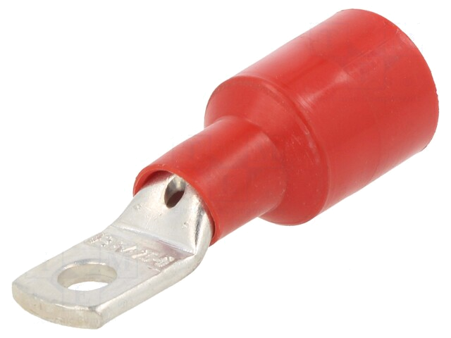 Uiteinde: oog; 6,3mm; M6; 25mm2; klemmen; voor draad; geïsoleerd
