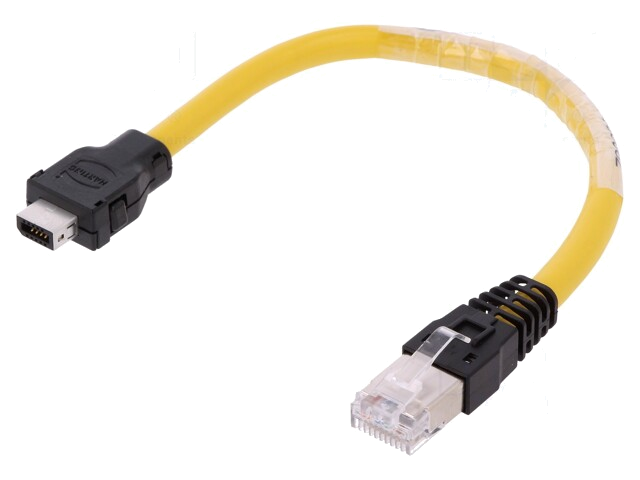 Kabel: patch cord; ix Industrial®; Cat: 6a; 0,2m; Isolatie: PVC