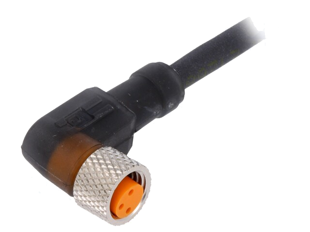 Connector: M8; 5m; vrouwelijk; PIN: 3; hoek van 90 °; stekker; PUR