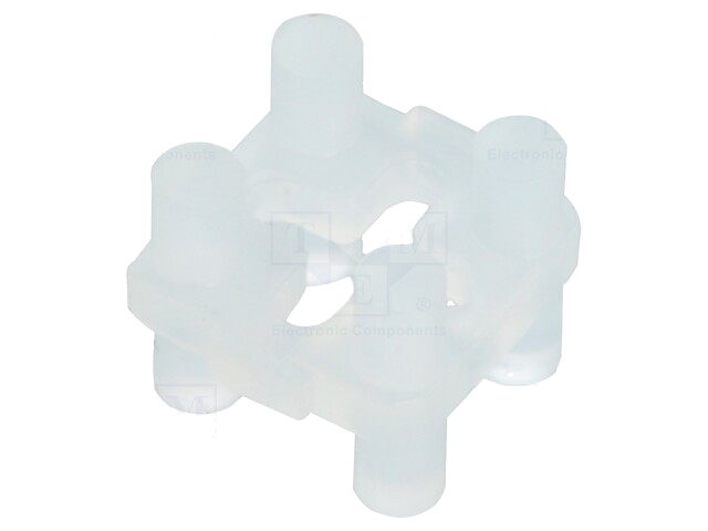 Afstandbus; LED; ØLED: 3mm,5mm; L: 4,1mm; natuurlijk; UL94V-2; T: 1mm