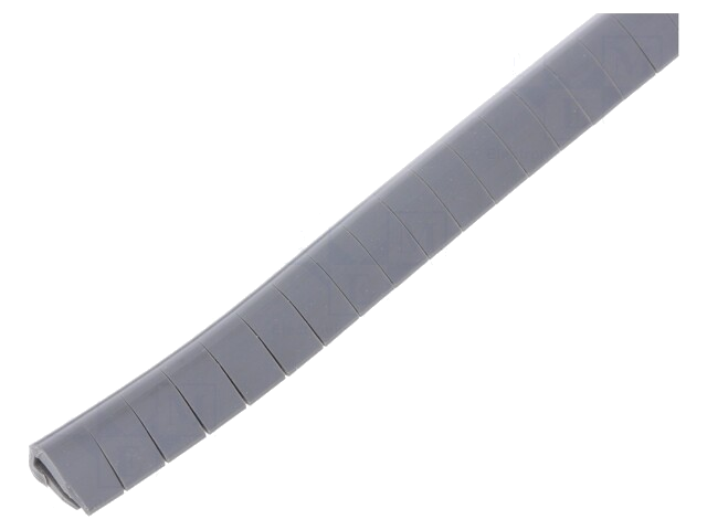 Randbescherming; PVC; L: 10m; grijs; H: 8mm; W: 4,5mm; -30÷70°C