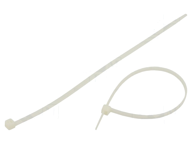 Kabelbinder; L: 300mm; W: 4,8mm; polyamide; 220N; natuurlijk; 100st.
