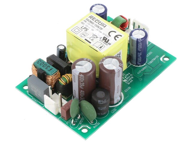 Voedingseenheid: schakelende; open; 60W; 120÷370VDC; 80÷264VAC