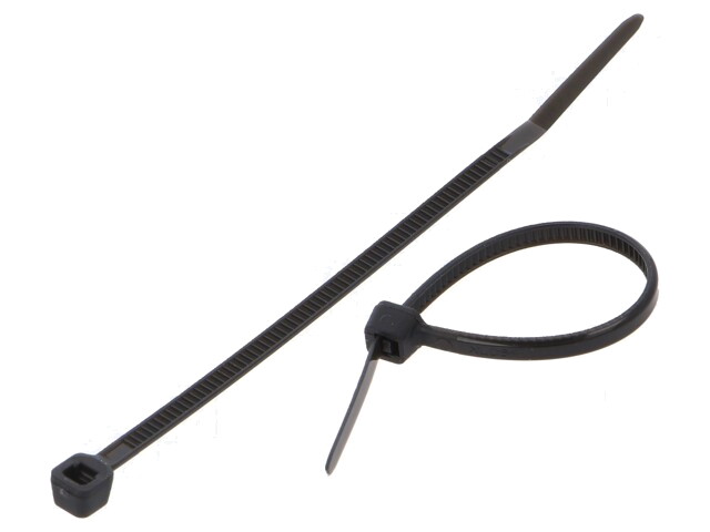 Kabelbinder; L: 60mm; W: 2,5mm; polyamide; 80N; zwart; Ømax: 12,6mm