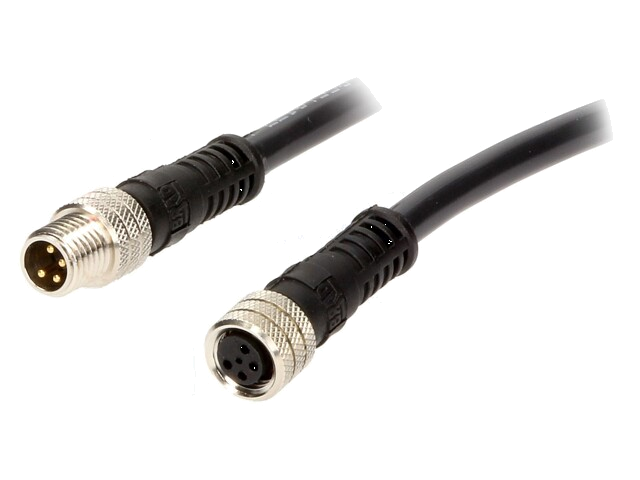 Kabel: voor sensoren/ automaten; M8-M8; mannelijk; vrouwelijk