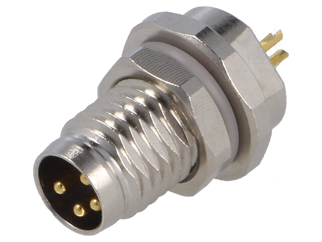 Connector: M8; mannelijk; PIN: 4; niet afgeschermd; contact; IP67