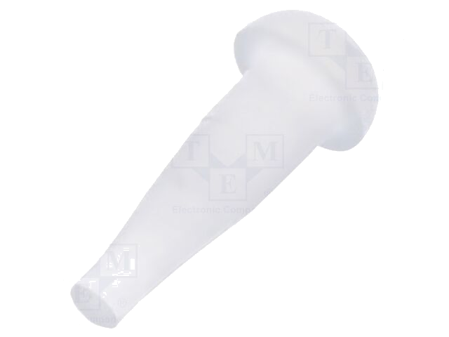 Afsluitdopje; H: 3,5mm; indrukken; Flensdiam: 3,5mm; wit; LDPE
