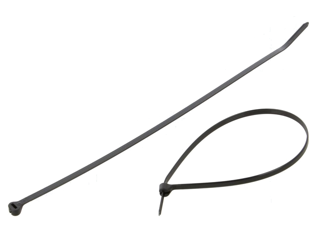 Kabelbinder; met metalen sluiting; L: 295mm; W: 4,8mm; 222N; zwart
