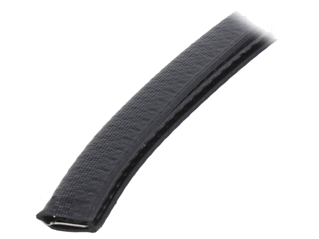 Randbescherming; PVC; L: 10m; zwart; H: 16mm; W: 10,5mm; industrieel