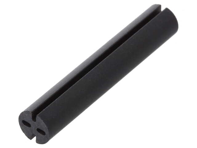 Afstandbus; LED; Øext: 5,1mm; ØLED: 5mm; L: 28mm; zwart; UL94V-0