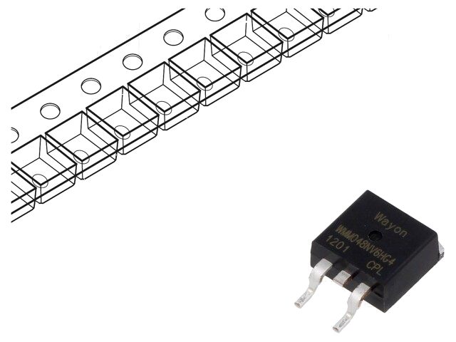 Transistor: N-MOSFET; unipolair; TO263