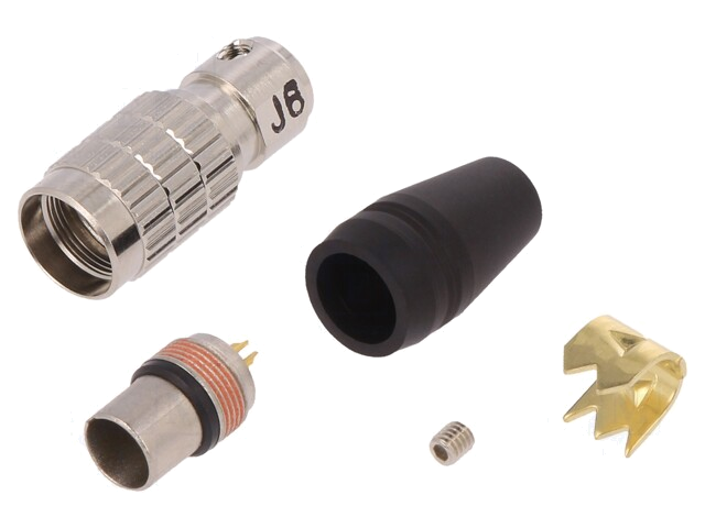 Connector: rond; stekker; HR25; mannelijk; PIN: 8; gedraaid; verguld