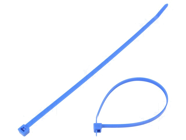 Kabelbinder; L: 200mm; W: 4,6mm; polyamide; 225N; blauw; Ømax: 50mm