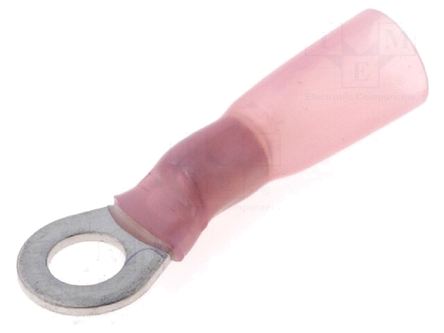 Uiteinde: oog; M4; Ø: 4,3mm; 0,5÷1,5mm2; klemmen; voor draad; rood