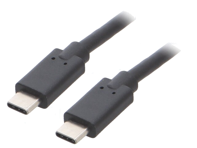 Kabel; USB 3.1; USB-C-stekker,aan beide zijden; 3m; zwart