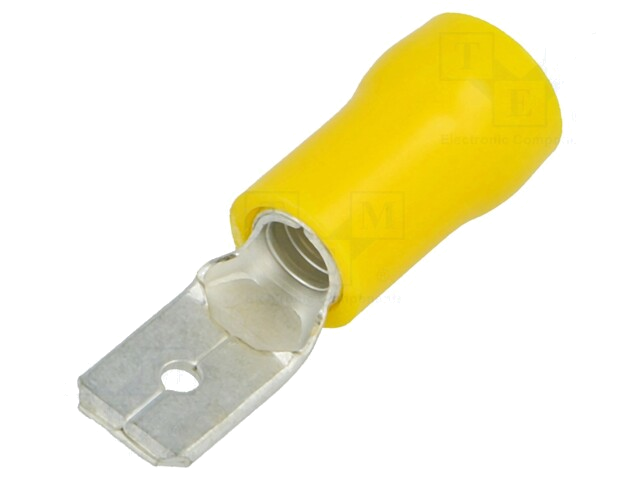 Connector: vlak; 6,3mm; 0,8mm; mannelijk; 4÷6mm2; klemmen; vertind