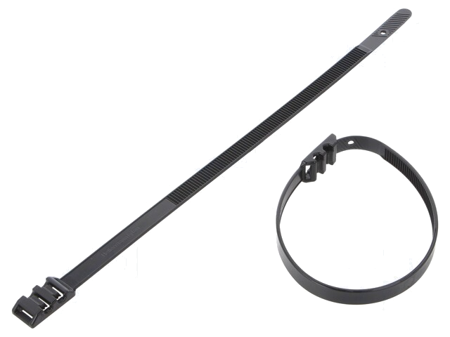 Kabelbinder; met kop met laag profiel; L: 260mm; W: 9mm; polyamide