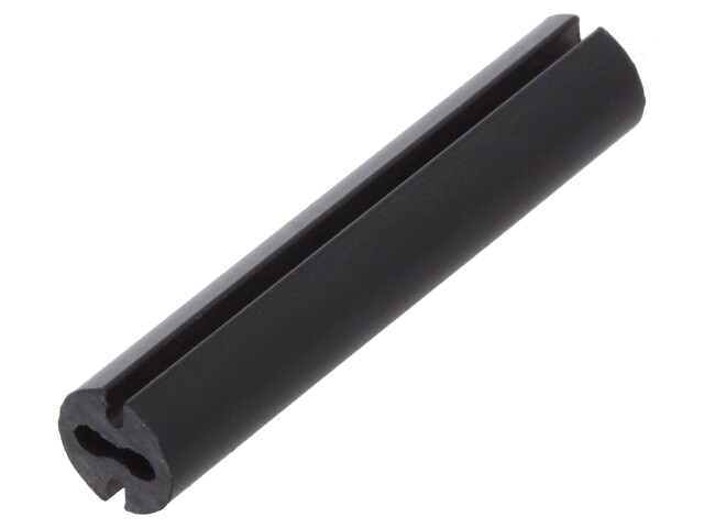 Afstandbus; LED; Øext: 4,8mm; ØLED: 3mm; L: 25mm; zwart; UL94V-0