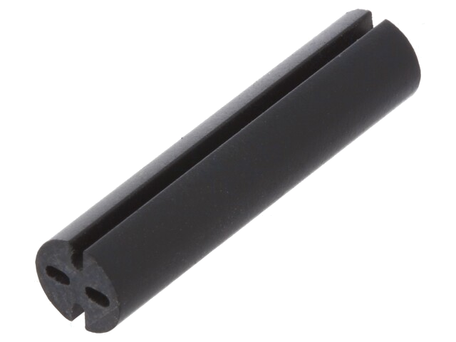 Afstandbus; LED; Øext: 5,1mm; ØLED: 5mm; L: 22mm; zwart; UL94V-0
