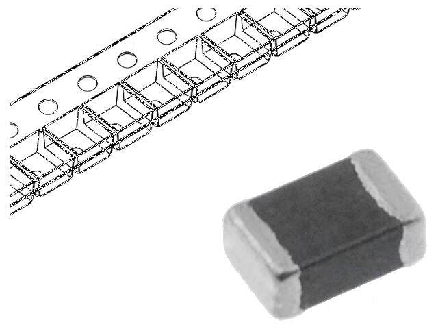Ferriet: kraal; Imp.@ 100MHz: 60Ω; SMD; 3A; 0805; R: 40mΩ